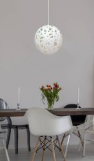 Závesná stropná lampa 1X60W E27 biela FRIDA