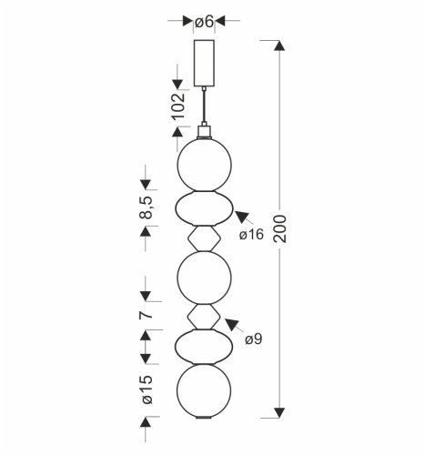 FLORES lampa wisząca mosiężny+brązowy+pomarańczowy 20W LED 3000K klosz biały