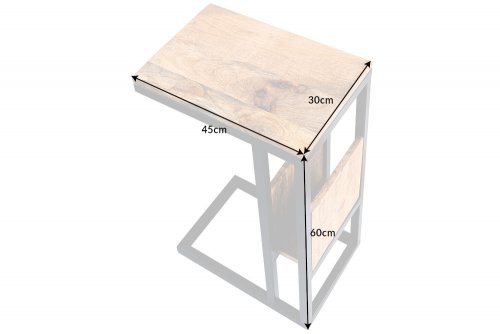 Příruční stolek KRIOS Dekorhome - DEKOR: Mangovníkové dřevo