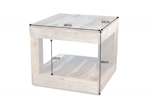 Konferenční stolek GEMINI Dekorhome - ROZMĚR: 45x45x40 cm