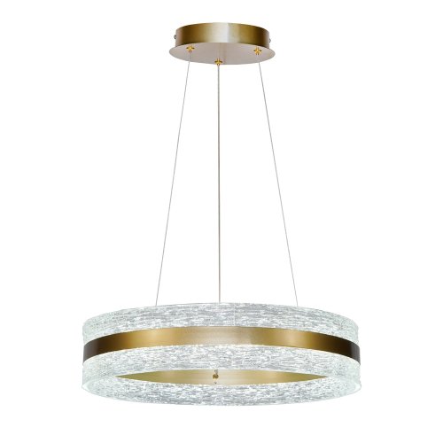 CASTILLO 60 lampa wisząca złoty 35W LED 3000, 4500, 6500K kryształki bezbarwne