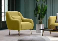 Kreslo ušiak Sevilla Armchair - Yellow
