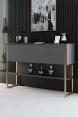 Komoda Luxe - Gold, Anthracite