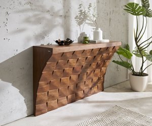 Konzola Eremos 120x35 cm akácie hnědá