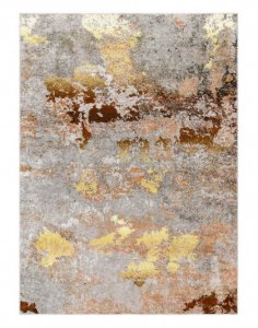 Kusový koberec Miro 51463.802 Abstraction grey / gold 80x150 cm