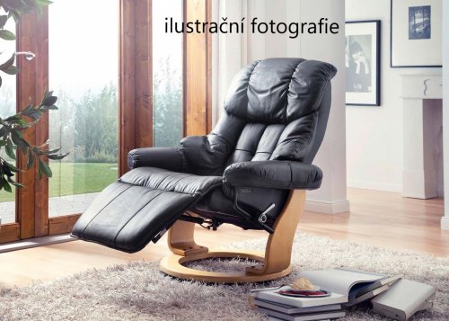Relaxačné kreslo s podnožkou Dekorhome