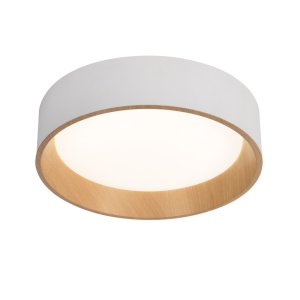 stropná lampa lazio stropná lampa biela drevená LED tienidlo biele