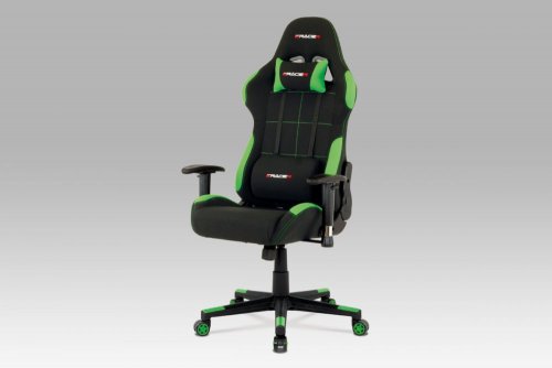 Kancelárska stolička KA-F02 látka / plast - BAREVNÁ VARIANTA: Zelená