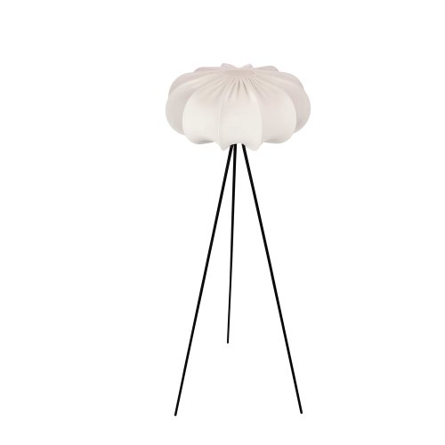 Stojacia lampa CAFEE’ s krémovým tienidlom latte 52 cm – škandinávsky štýl, stojaca lampa E27
