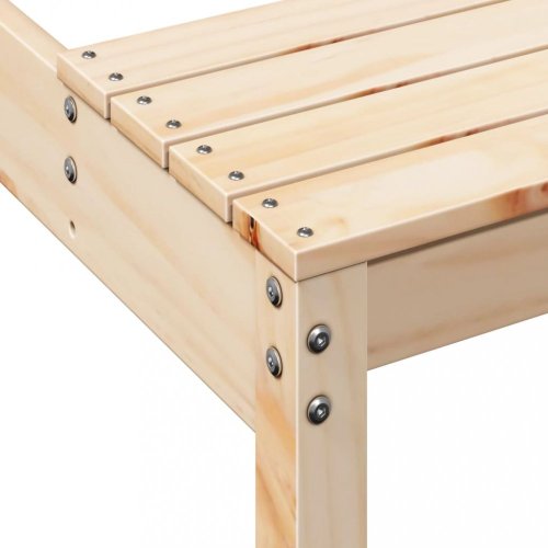Piknikový stůl 110 x 134 x 75 cm masivní borové dřevo
