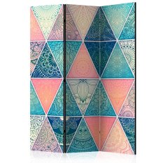 Paraván - Oriental Triangles [Room Dividers]