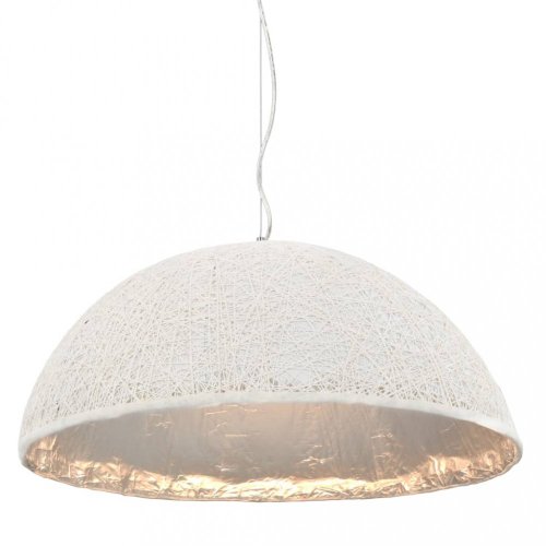 Závěsná lampa 70 cm Dekorhome - BAREVNÁ VARIANTA: Bílá / zlatá