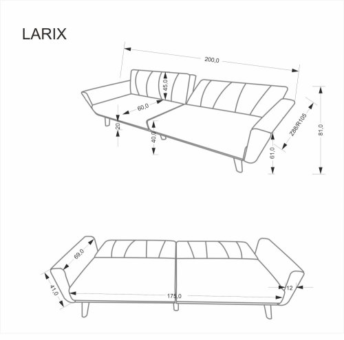 Rozkládací pohovka LARIX