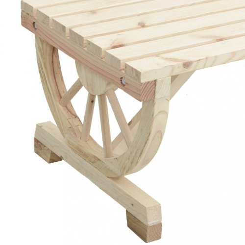 Zahradní konferenční stolek 90x50x40 cm masivní jedlové dřevo