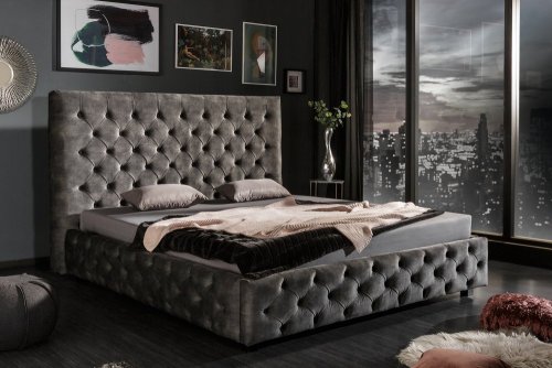 Chesterfield postel PALLAS Dekorhome - BAREVNÁ VARIANTA: Hořčicová