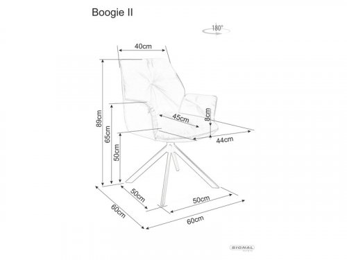 Otočné kreslo BOOGIE II