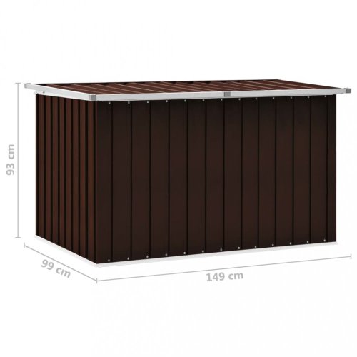 Zahradní úložný box 149x99x93 cm ocel Dekorhome