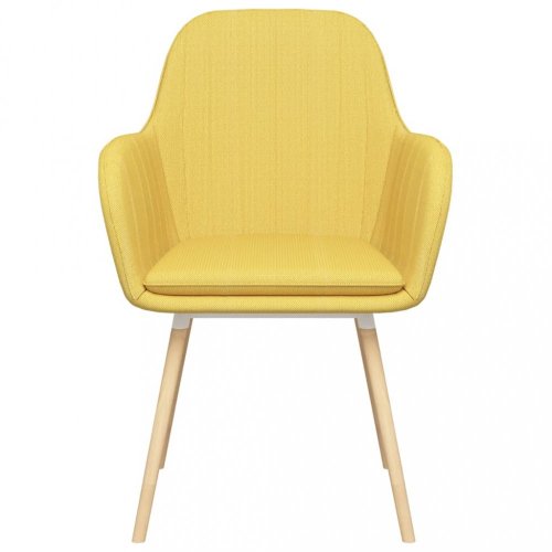 Jídelní židle 4 ks látka / bukové dřevo Dekorhome - BAREVNÁ VARIANTA: Žlutá