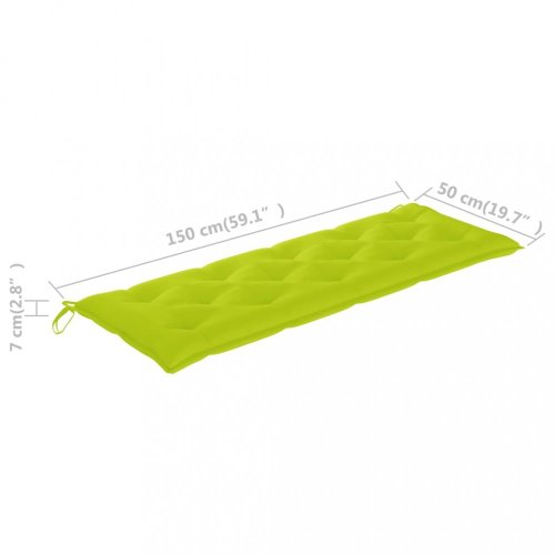 Zahradní poduška 150 cm Dekorhome - BAREVNÁ VARIANTA: Světle zelená