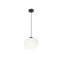 Závěsná lampa STONES 20 cm v japonském stylu - s bílým stínidlem inspirovaným kamenem - minimalistické stropní osvětlení do obývacího pokoje E27