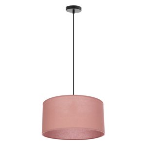 Závěsná lampa SHANTI černá 1x40 E27 stínidlo vřes