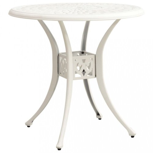 Záhradný stôl liaty hliník Dekorhome - BAREVNÁ VARIANTA: Biela