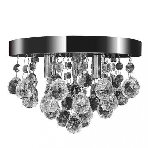 Stropní lampa lustr křišťál / chrom Dekorhome - BAREVNÁ VARIANTA: Stříbrná