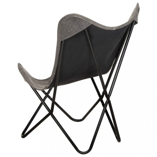 Relaxační křeslo BUTTERFLY textil / ocel  Dekorhome