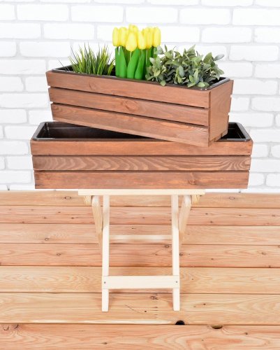 Dřevěný truhlík MODERN