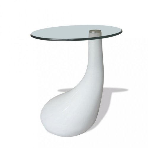 Konferenční stolek laminát / sklo Dekorhome