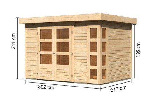 Dřevěný zahradní domek KERKO 4 Dekorhome