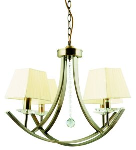 Závěsná lampa patinovaný lustr 4xE14 Valencia