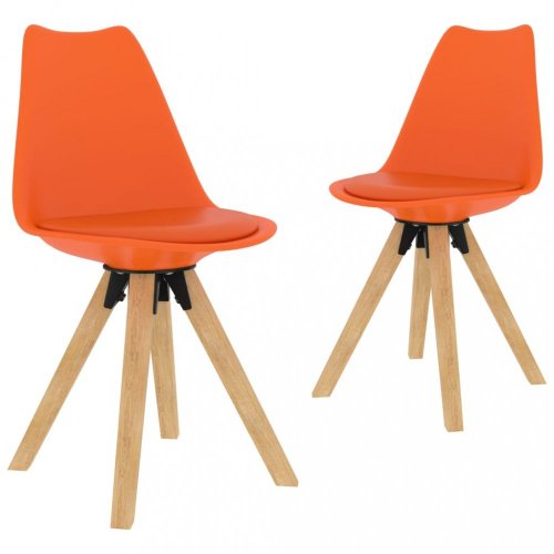 Jedálenská stolička 2 ks plast / umelá koža / buk Dekorhome - BAREVNÁ VARIANTA: Zelená