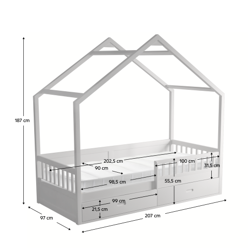 Detská Montessori posteľ BIANKA