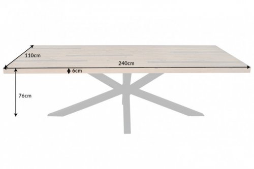 Jedálenský stôl MORFEUS Dekorhome - ROZMER: 240x110x76 cm