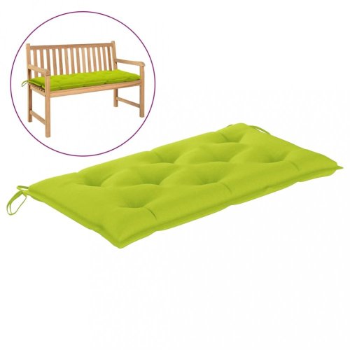 Voděodolná poduška na zahradní lavici 100 cm Dekorhome - BAREVNÁ VARIANTA: Krémová