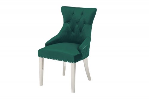 Chesterfield jídelní židle 2 ks FRIXON Dekorhome - BAREVNÁ VARIANTA: Modrá
