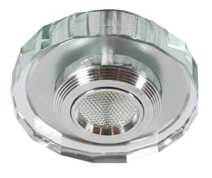 Stropné svietidlo Ss-37 Al/Tr 3W LED Cob 230V Stropné svietidlo z pevného polygónu, priehľadné sklo