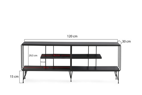 TV stolek Eze - Anthracite