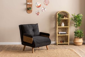 Rozkladacie kreslo Cosmo Single - Black