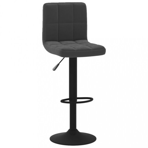 Barová stolička zamat / kov Dekorhome - BAREVNÁ VARIANTA: Čierna