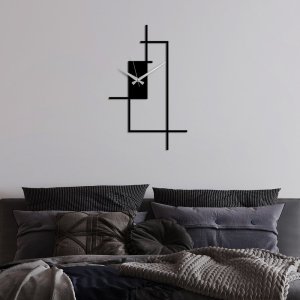 Dekoratívne kovové nástenné hodiny Corner