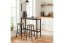 Bar Table & Stool Set (3 Pieces) Mola Set 100 - Barok Black
