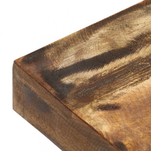 Lavica masívne recyklované drevo / oceľ Dekorhome - ŠÍRKA: 110 cm