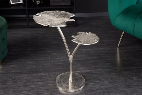 Odkládací stolek ESUS Dekorhome - BAREVNÁ VARIANTA: Stříbrná
