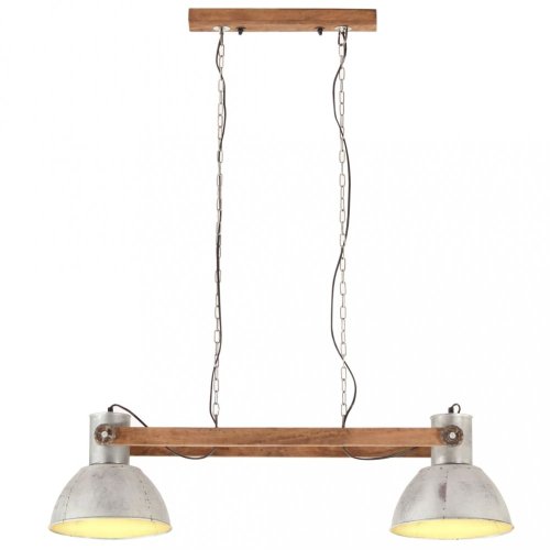 Závěsná lampa kov / mangovníkové dřevo Dekorhome