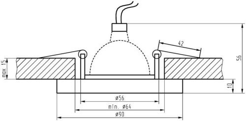 Sada tří černých svítidel SS-15 bez žárovky