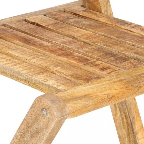 Skladacia záhradná barové stoličky 2 ks mangovníkové drevo Dekorhome