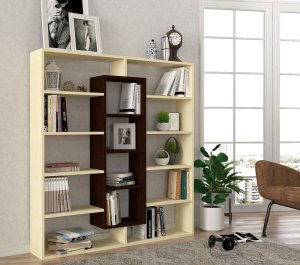 Knižnica Ample - Wenge, Birch