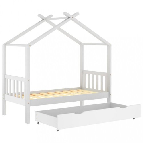 Detská posteľ 80x160 borovice Dekorhome - BAREVNÁ VARIANTA: Biela